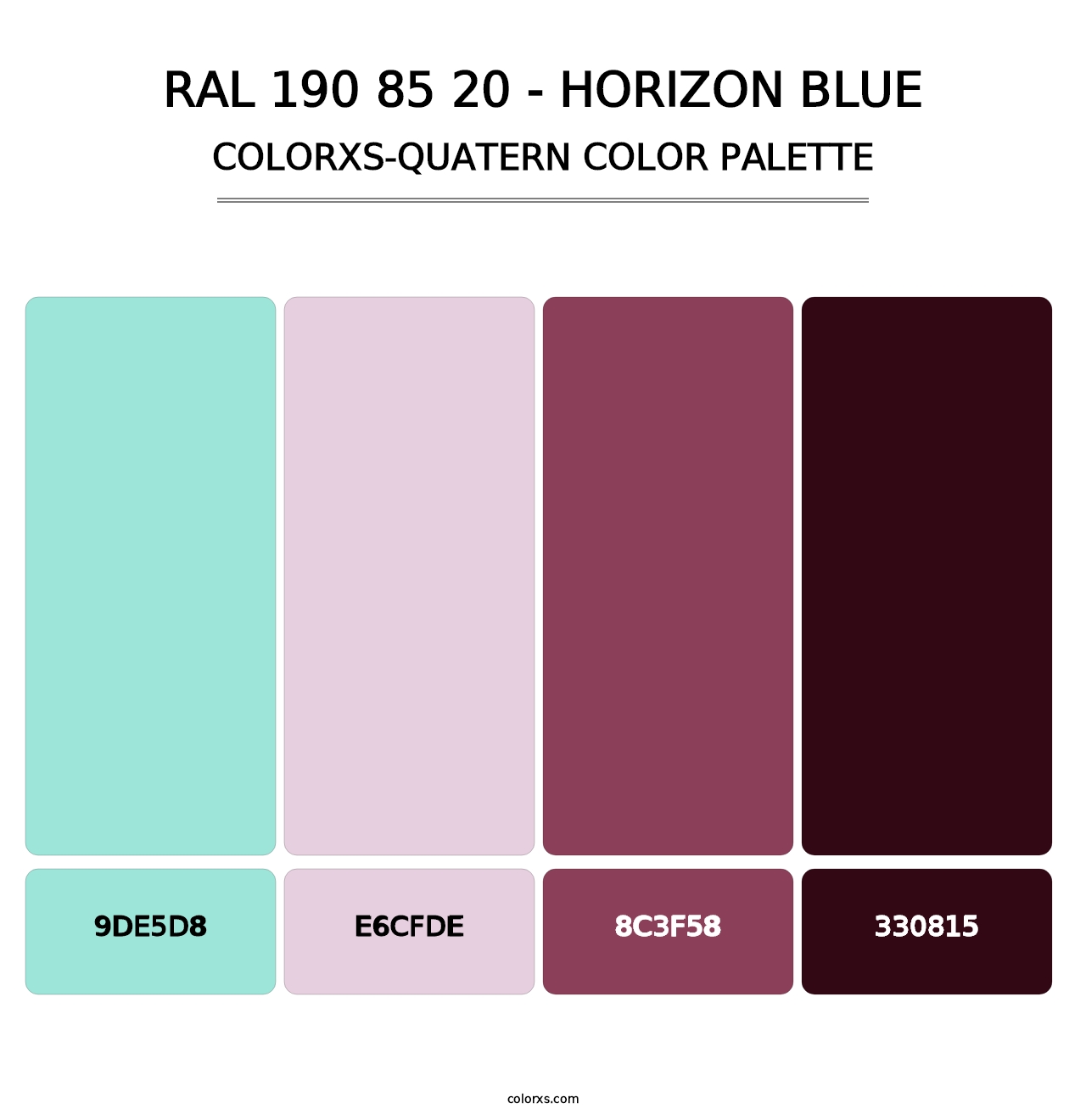 RAL 190 85 20 - Horizon Blue - Colorxs Quatern Palette