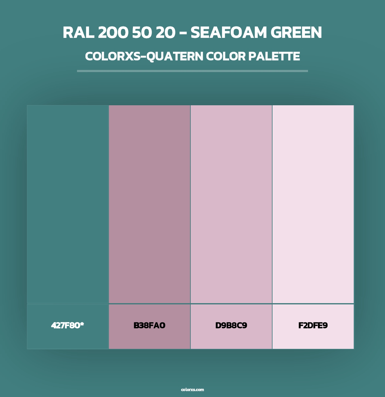 RAL 200 50 20 - Seafoam Green - Colorxs Quad Palette