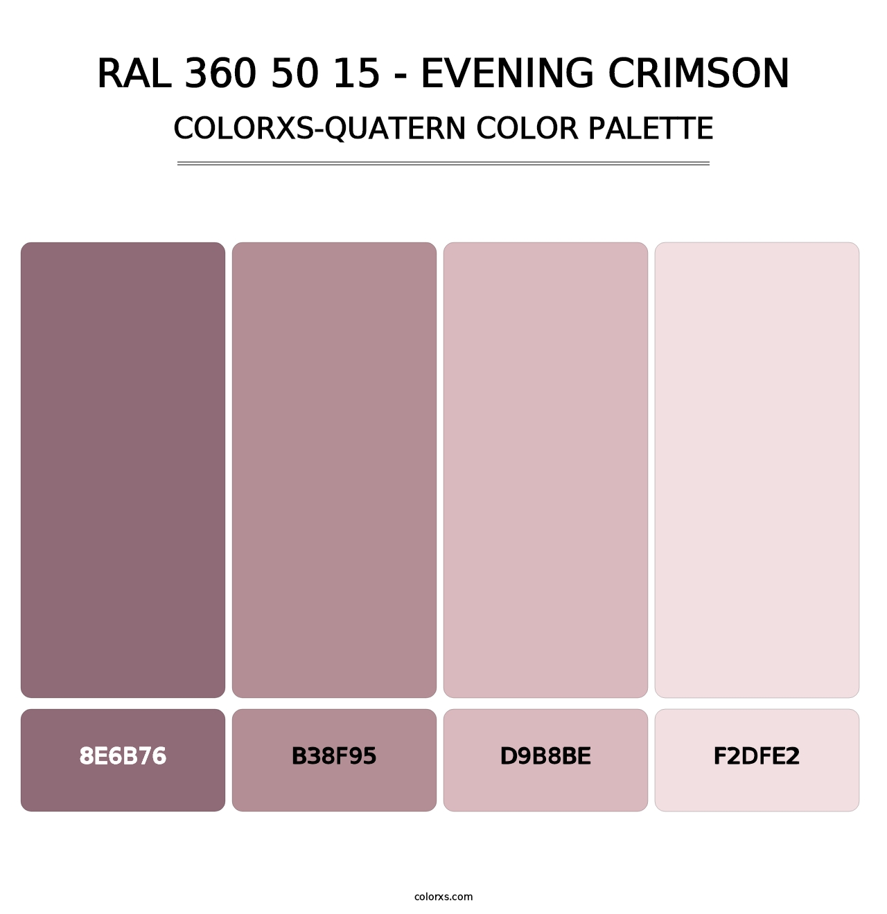 RAL 360 50 15 - Evening Crimson - Colorxs Quatern Palette