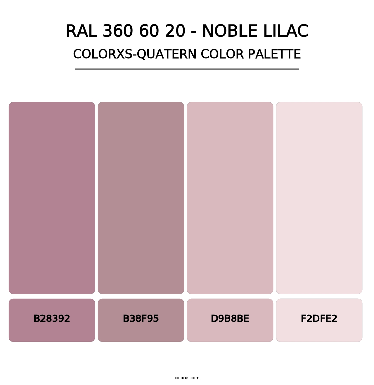 RAL 360 60 20 - Noble Lilac - Colorxs Quatern Palette