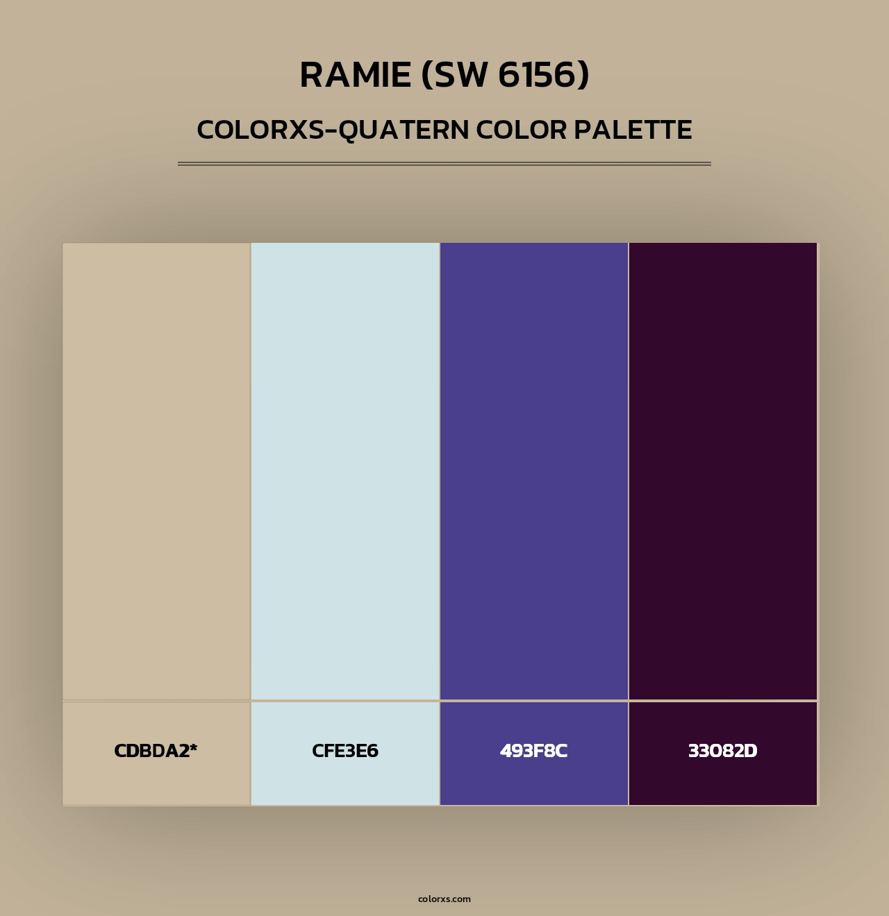 Ramie (SW 6156) - Colorxs Quad Palette