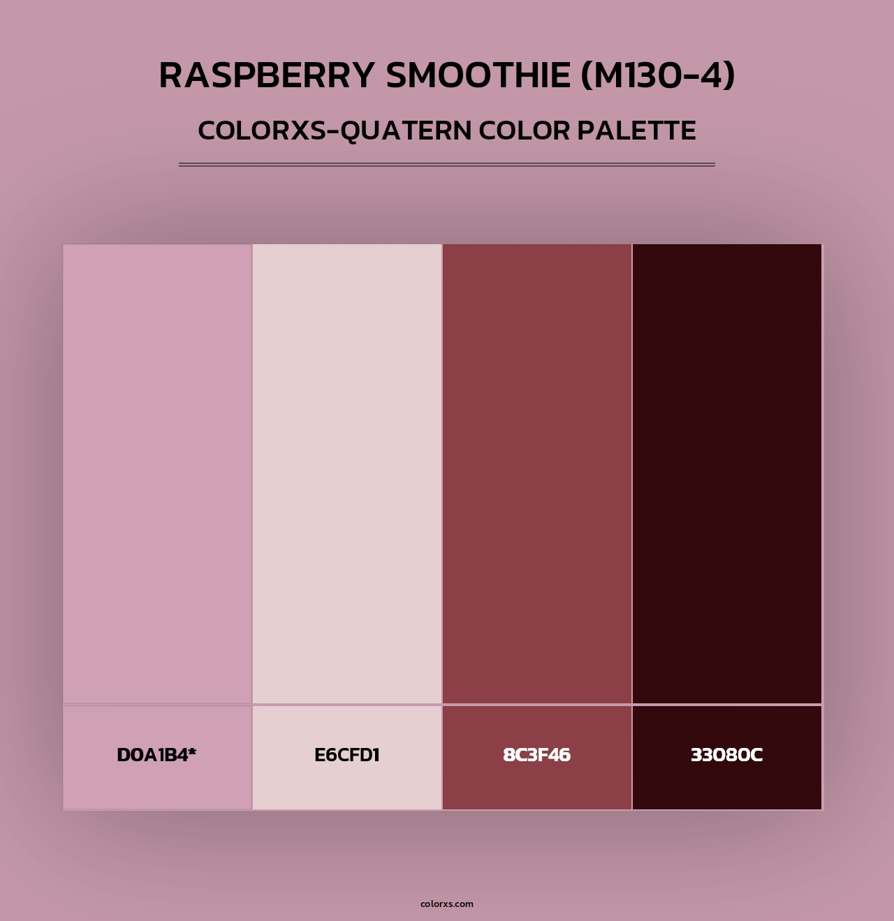 Raspberry Smoothie (M130-4) - Colorxs Quad Palette