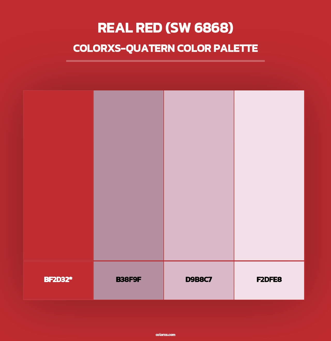 Real Red (SW 6868) - Colorxs Quad Palette