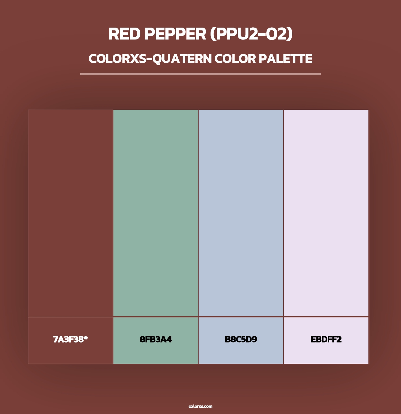 Red Pepper (PPU2-02) - Colorxs Quad Palette