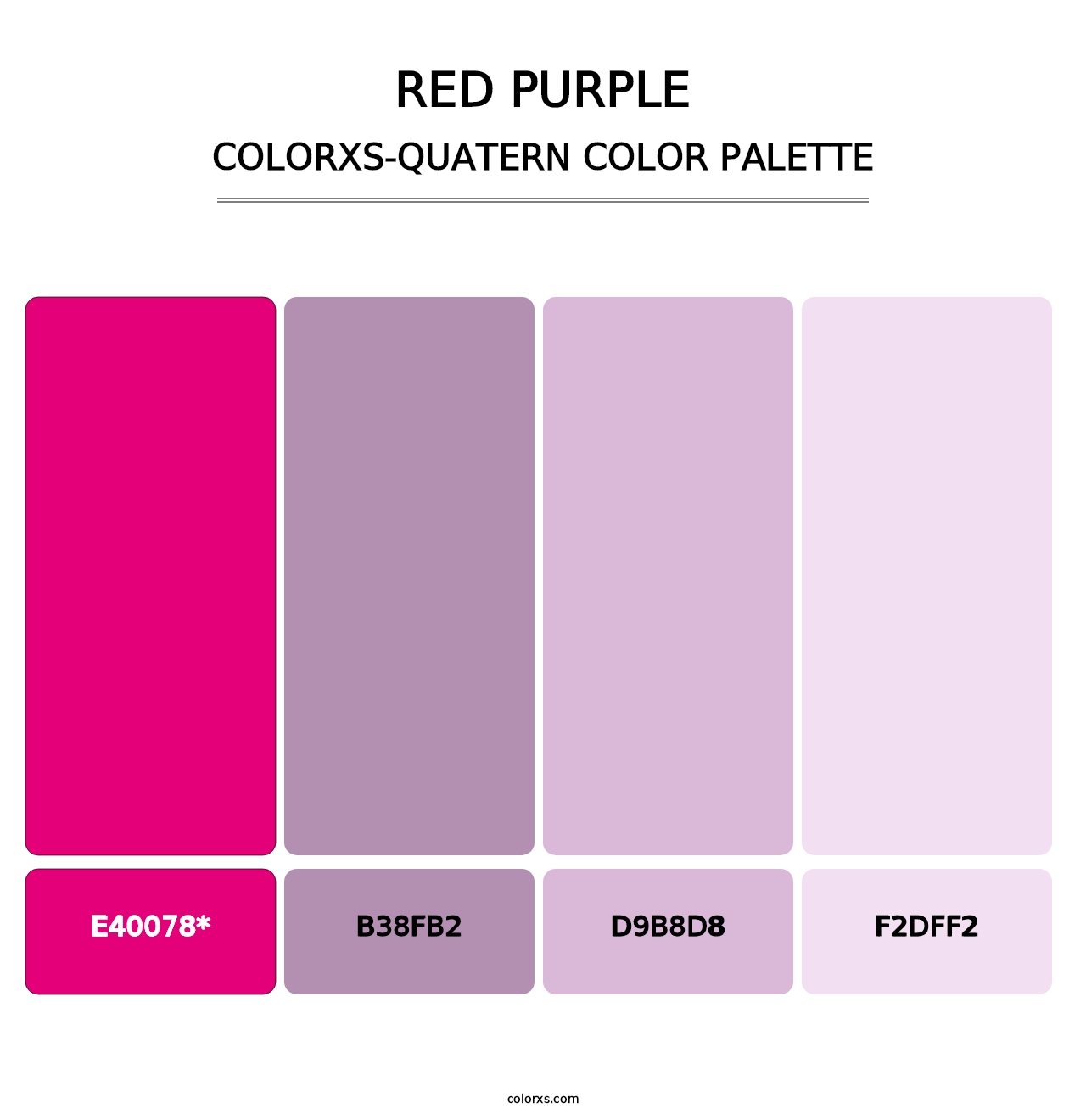 Red Purple - Colorxs Quatern Palette