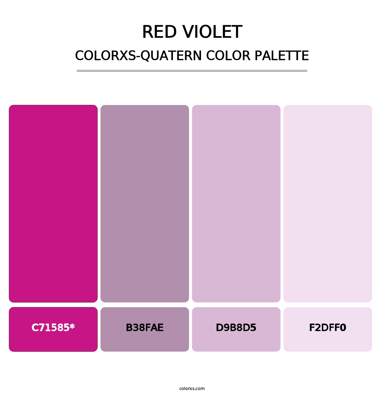 Red Violet - Colorxs Quatern Palette