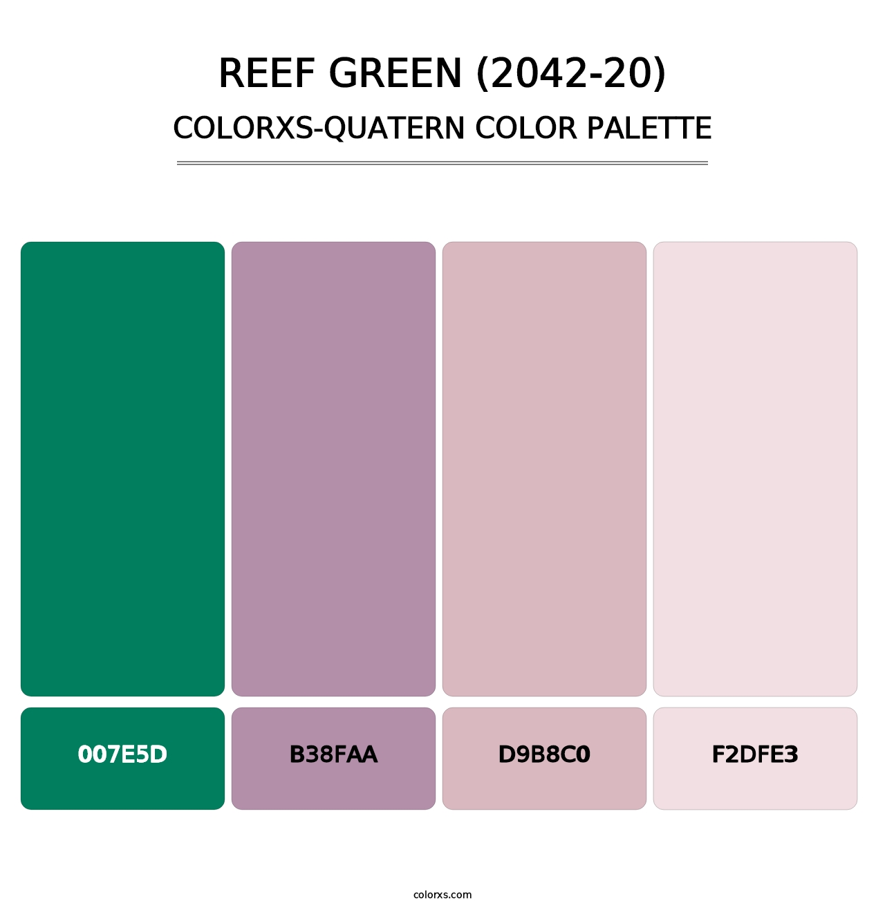 Reef Green (2042-20) - Colorxs Quatern Palette