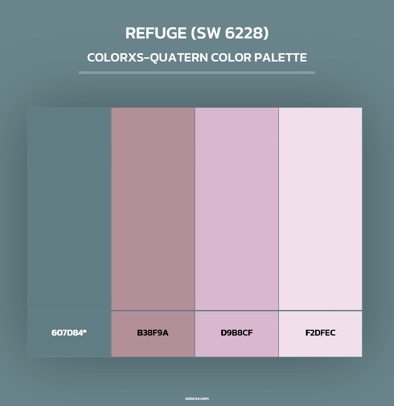 Refuge (SW 6228) - Colorxs Quad Palette