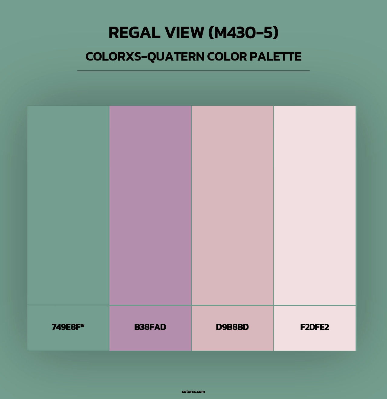 Regal View (M430-5) - Colorxs Quad Palette