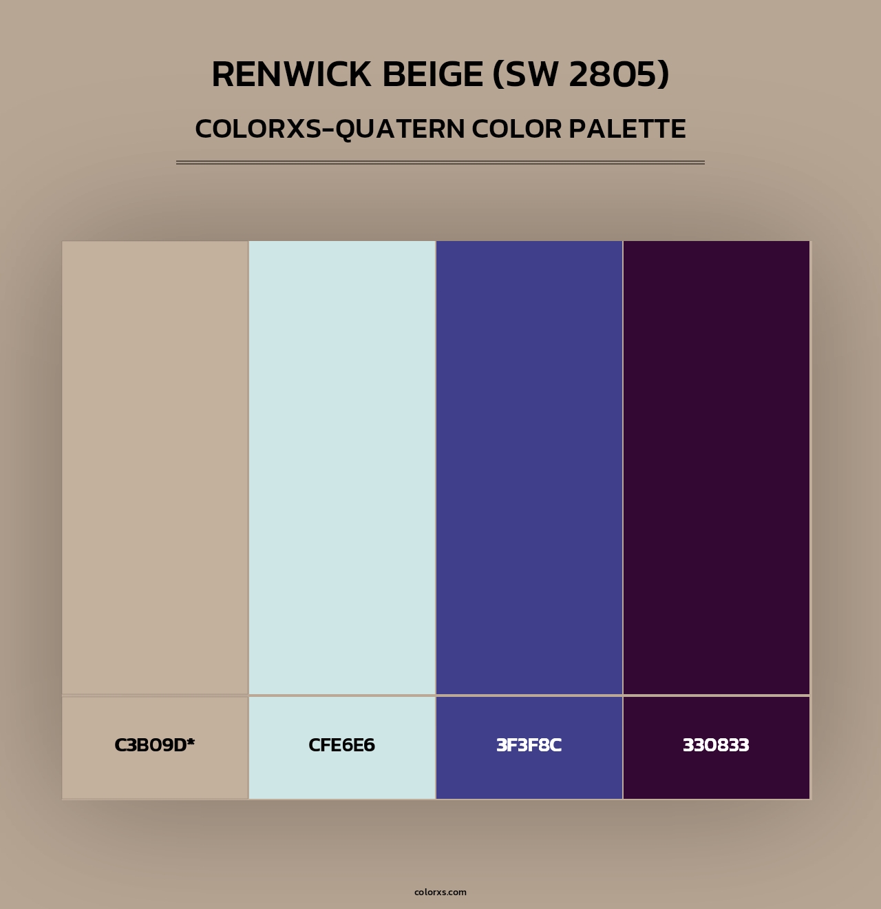 Renwick Beige (SW 2805) - Colorxs Quad Palette