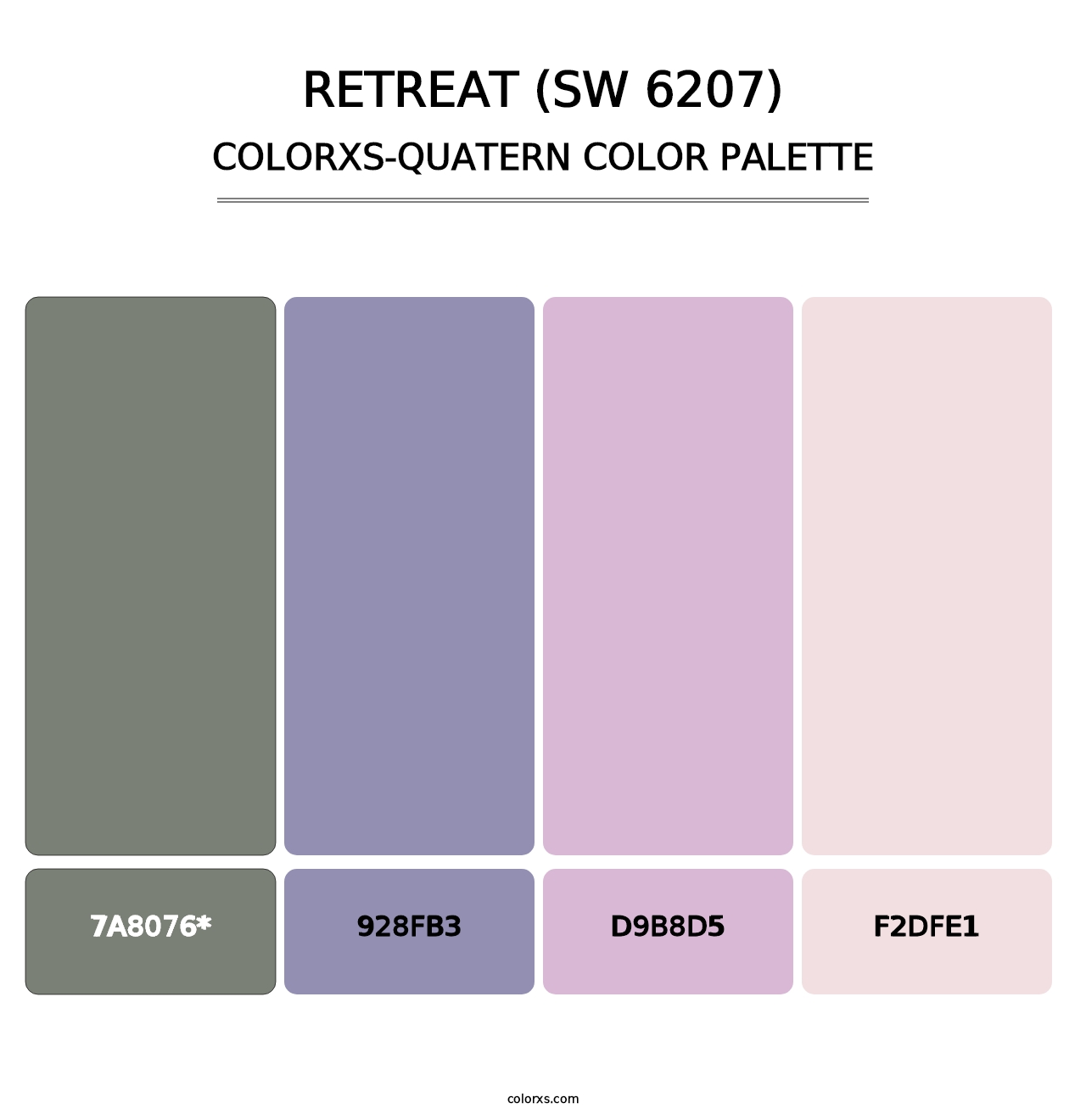 Retreat (SW 6207) - Colorxs Quatern Palette