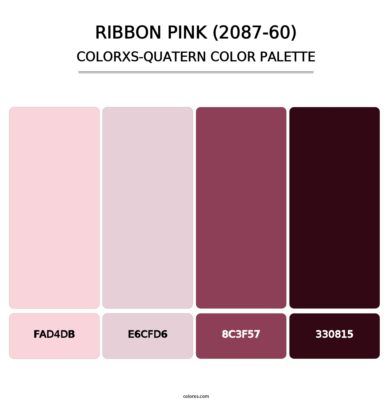 Ribbon Pink (2087-60) - Colorxs Quatern Palette