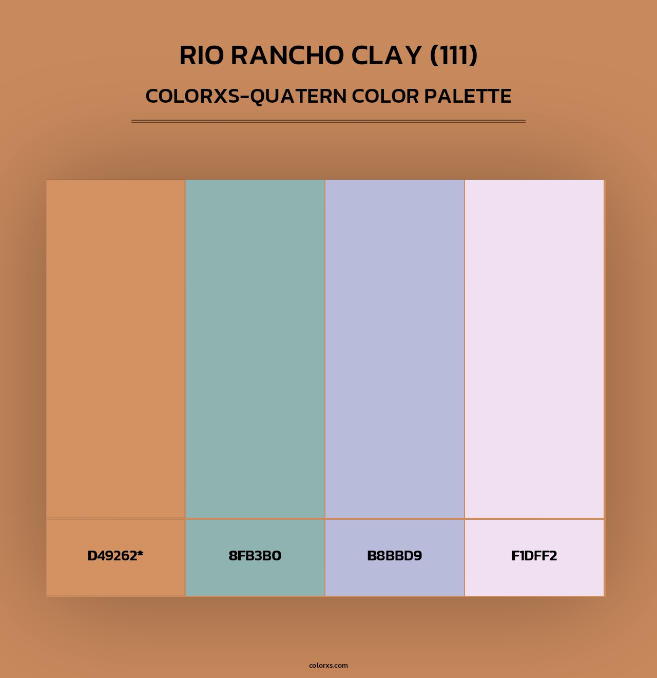 Rio Rancho Clay (111) - Colorxs Quad Palette