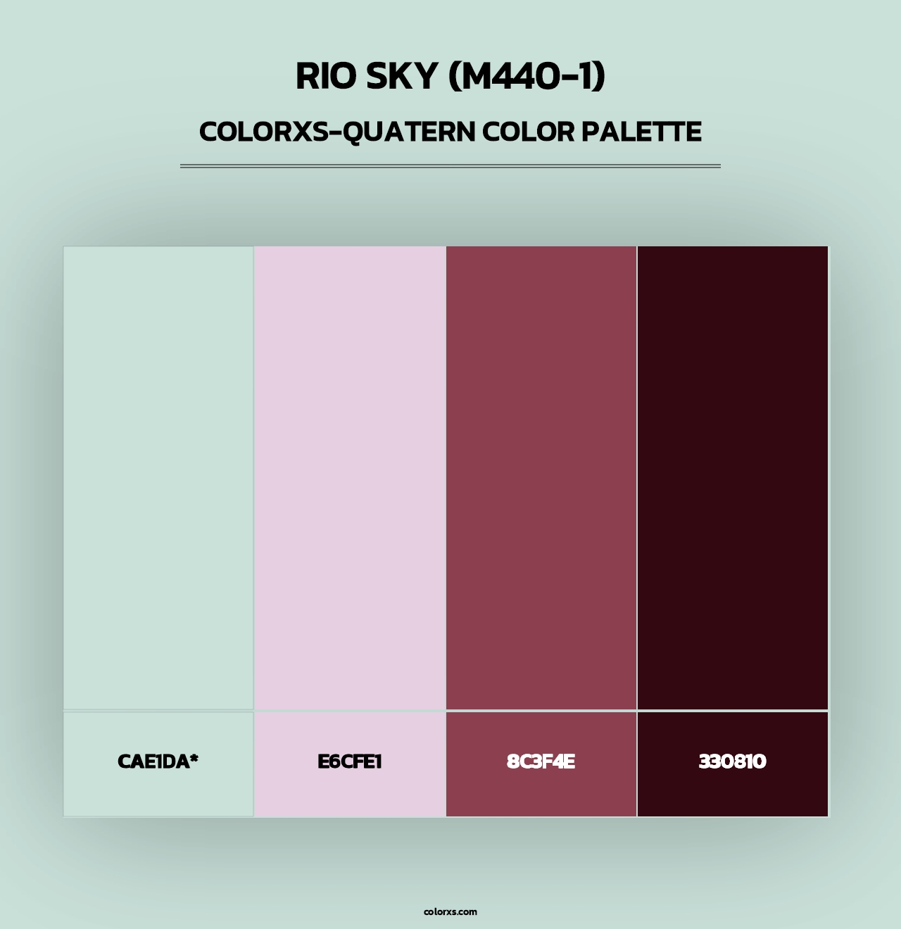 Rio Sky (M440-1) - Colorxs Quad Palette