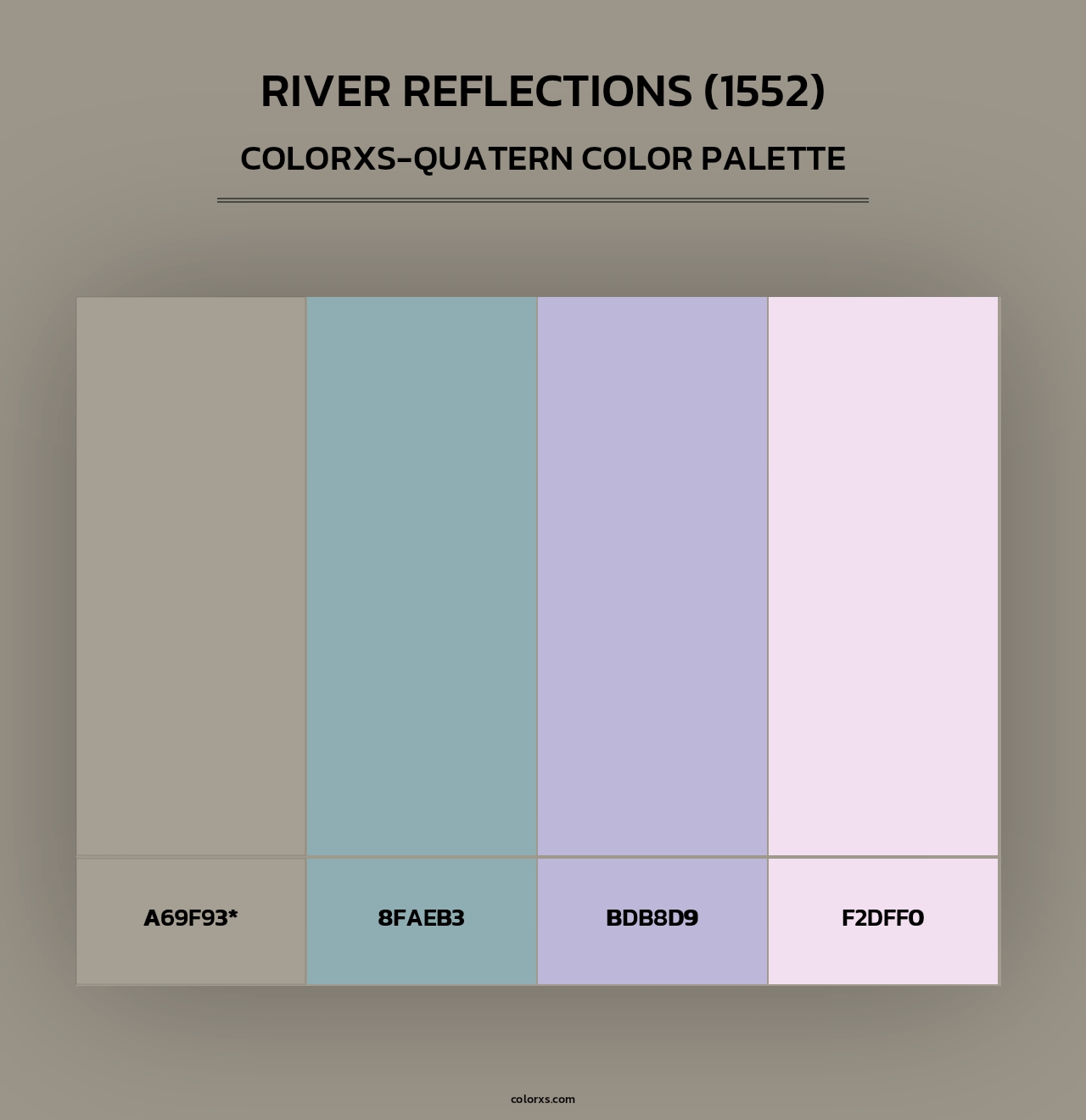 River Reflections (1552) - Colorxs Quad Palette