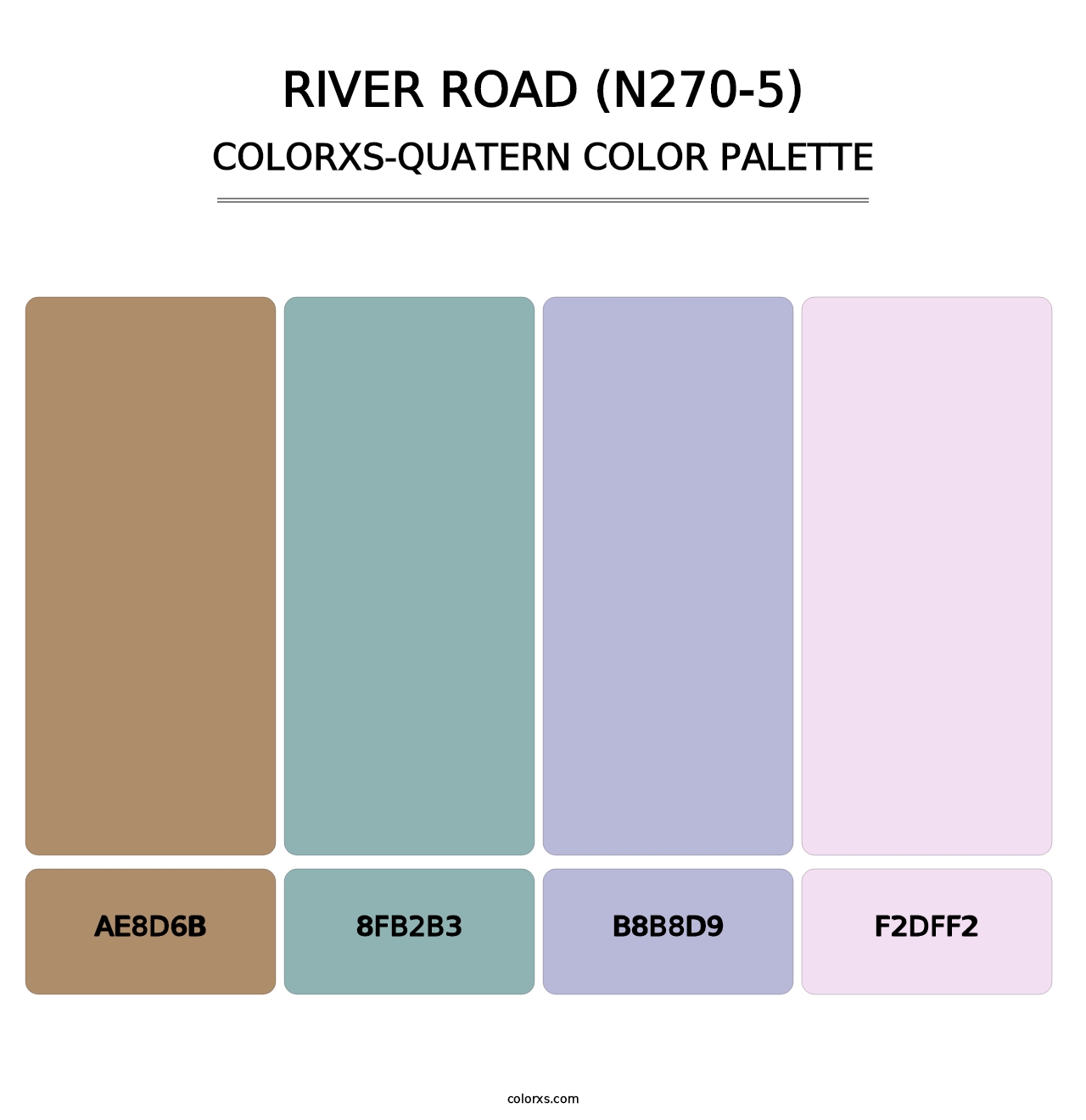 River Road (N270-5) - Colorxs Quatern Palette