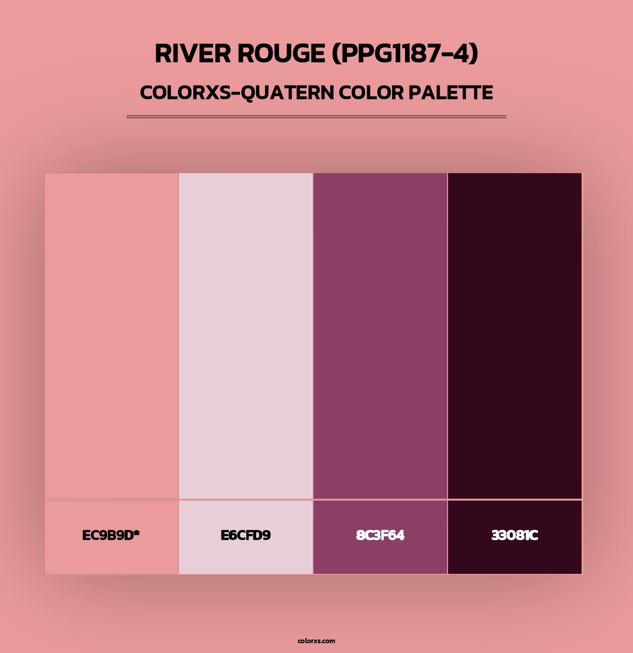 River Rouge (PPG1187-4) - Colorxs Quad Palette