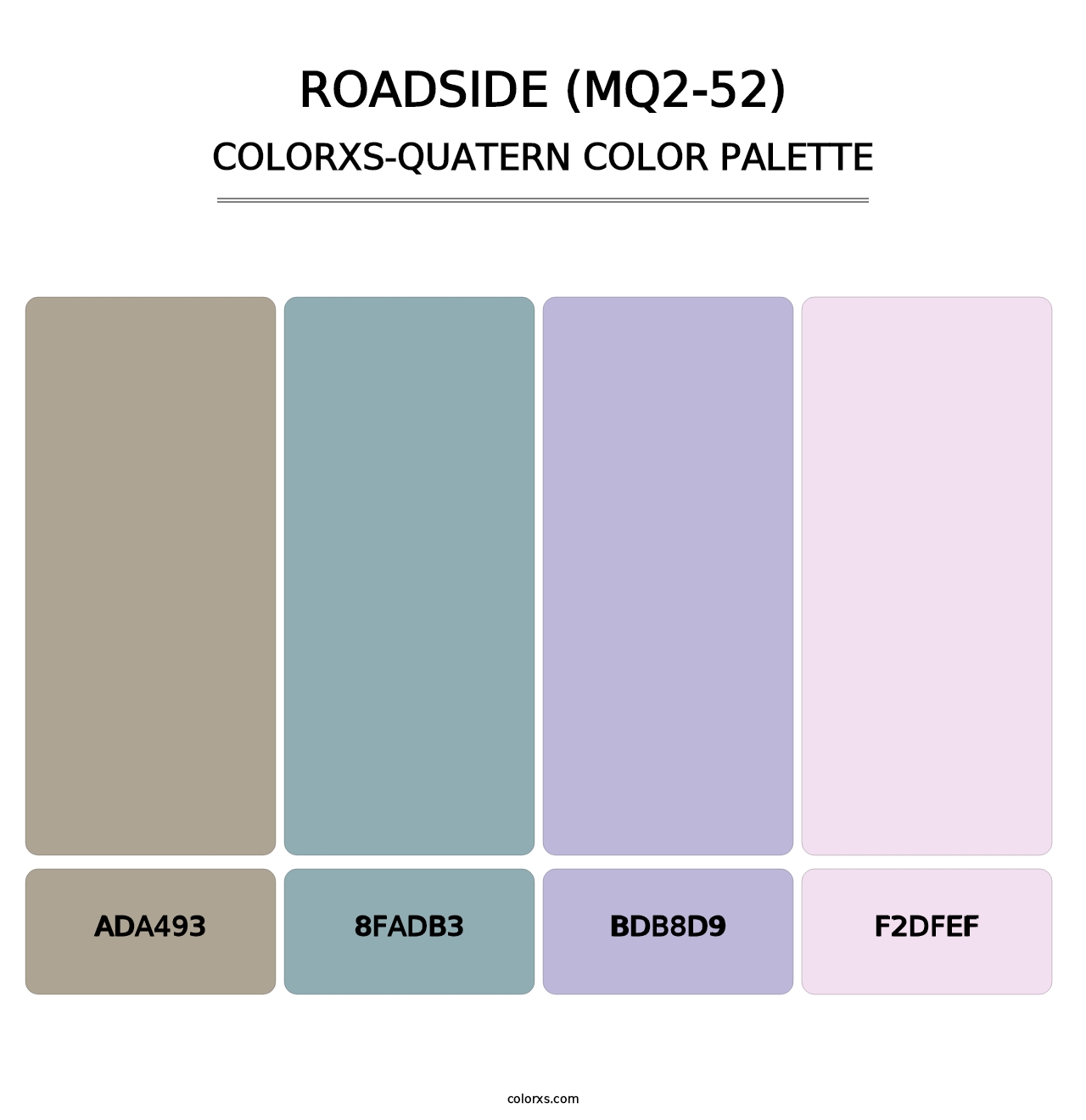 Roadside (MQ2-52) - Colorxs Quatern Palette