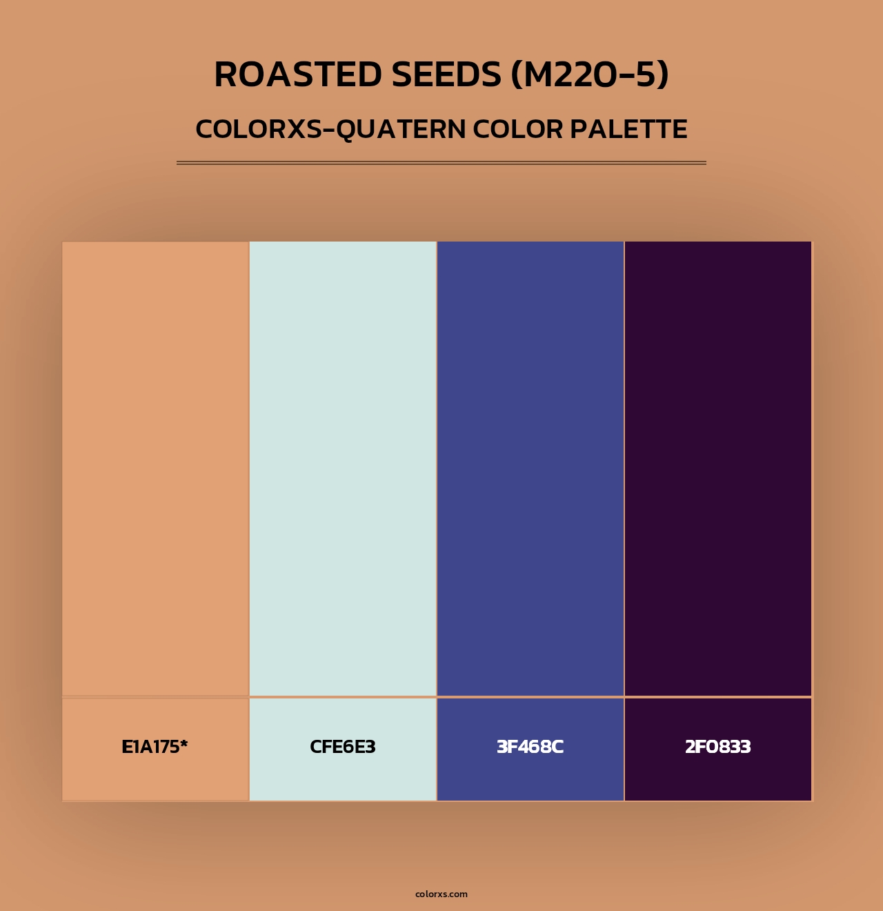 Roasted Seeds (M220-5) - Colorxs Quad Palette
