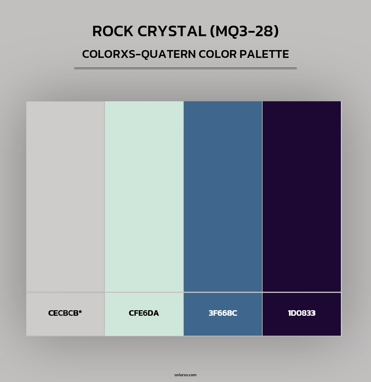 Rock Crystal (MQ3-28) - Colorxs Quad Palette