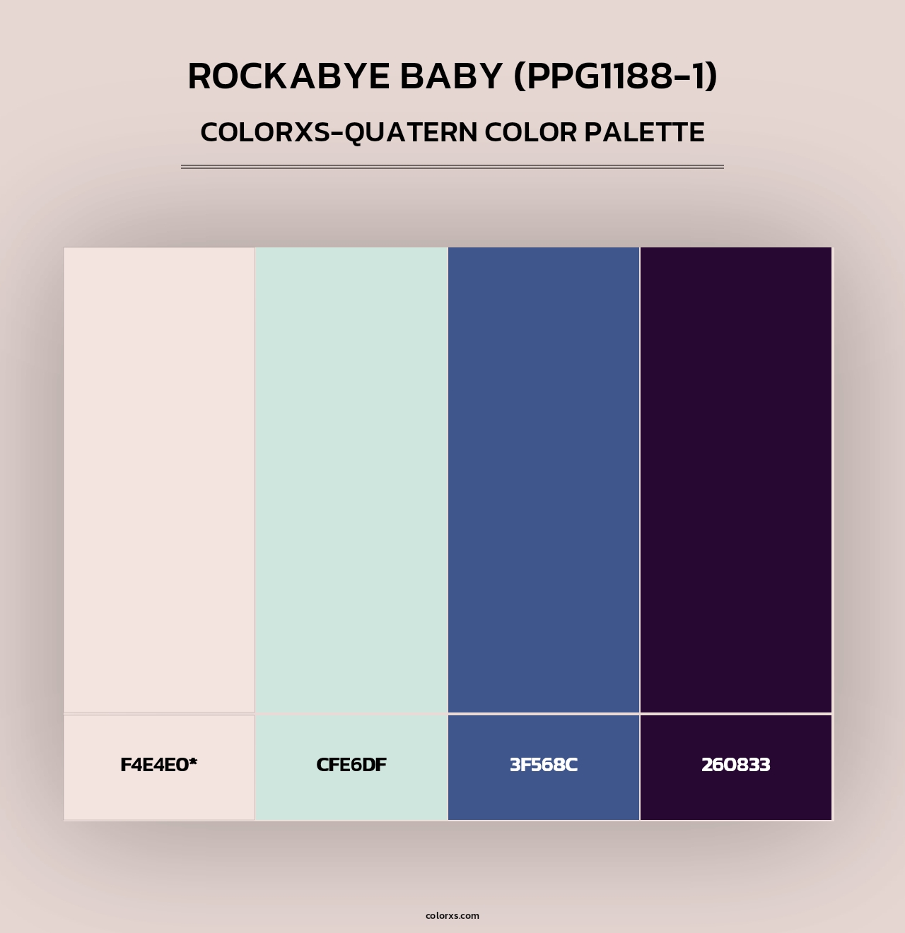 Rockabye Baby (PPG1188-1) - Colorxs Quad Palette