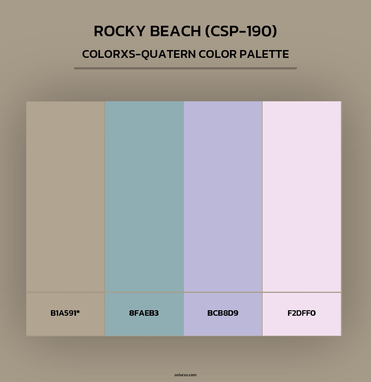 Rocky Beach (CSP-190) - Colorxs Quad Palette
