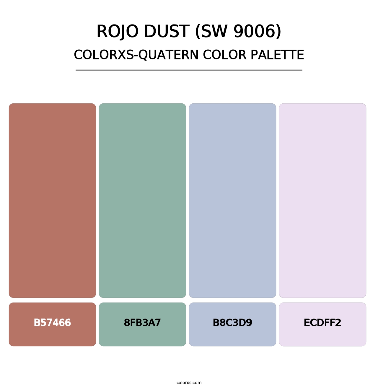 Rojo Dust (SW 9006) - Colorxs Quatern Palette
