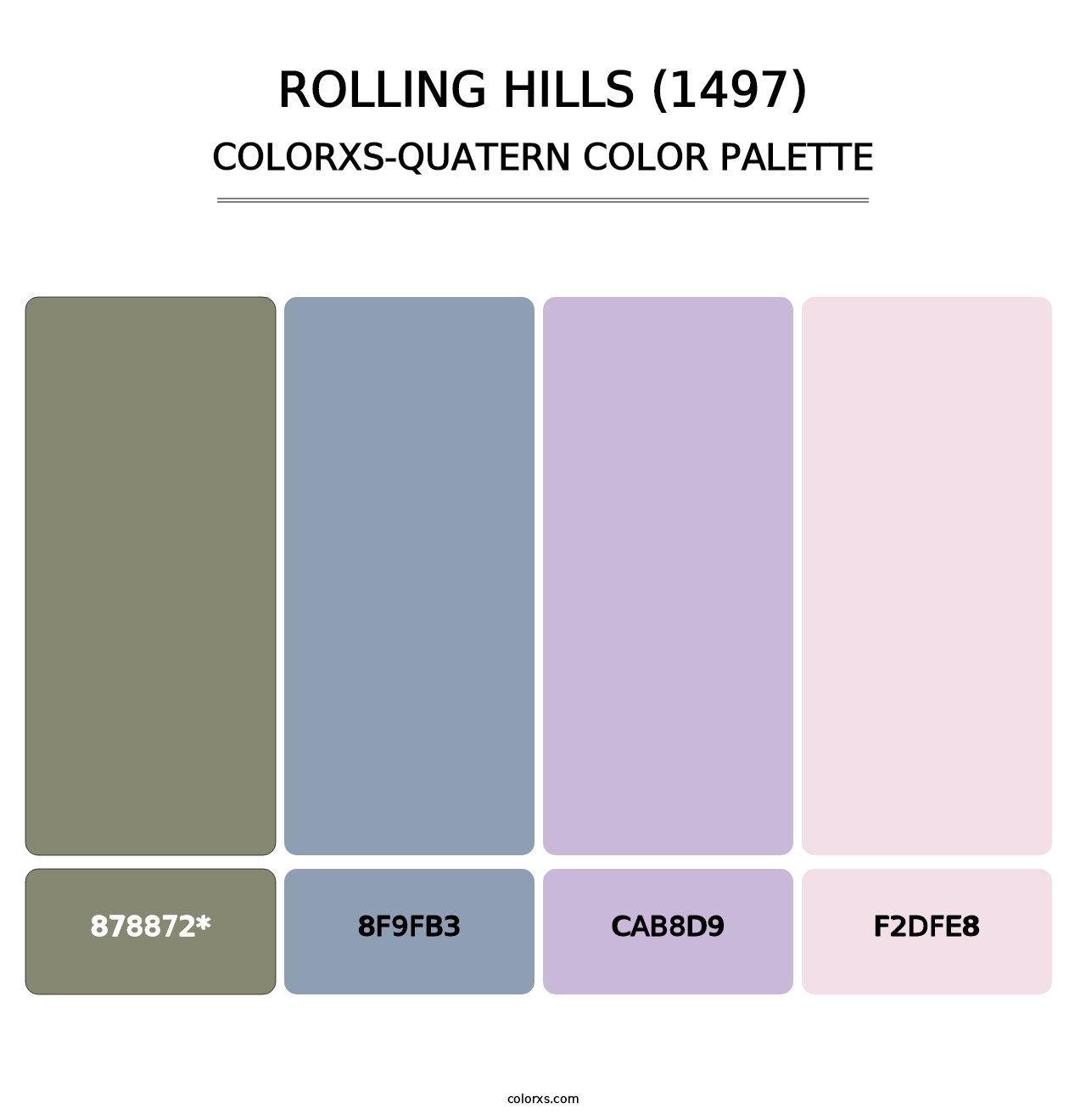 Rolling Hills (1497) - Colorxs Quatern Palette
