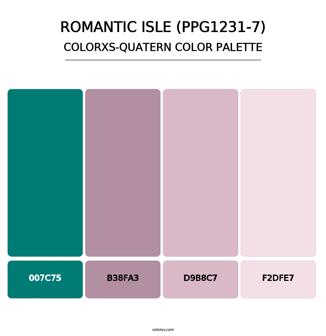 Romantic Isle (PPG1231-7) - Colorxs Quatern Palette