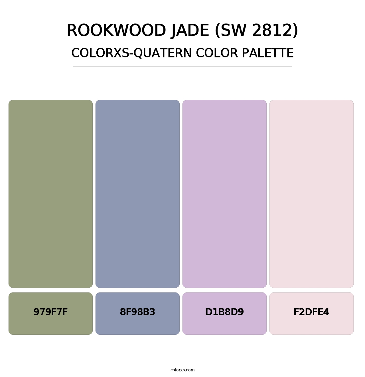 Rookwood Jade (SW 2812) - Colorxs Quatern Palette
