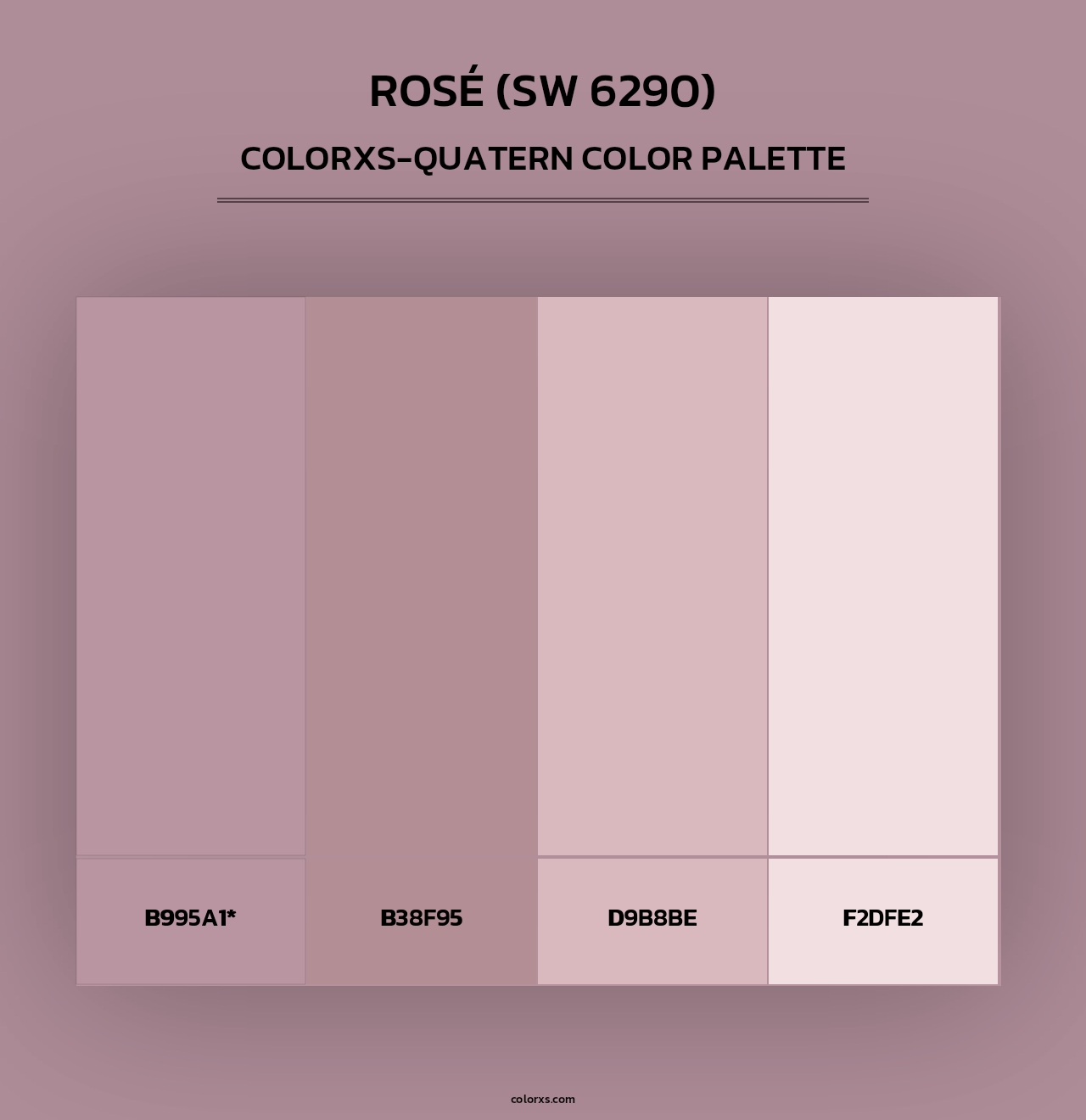 Rosé (SW 6290) - Colorxs Quad Palette