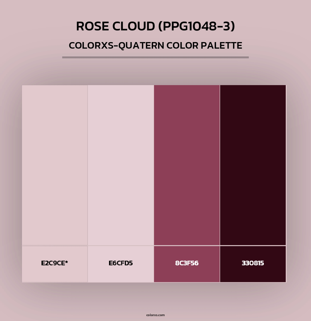 Rose Cloud (PPG1048-3) - Colorxs Quad Palette