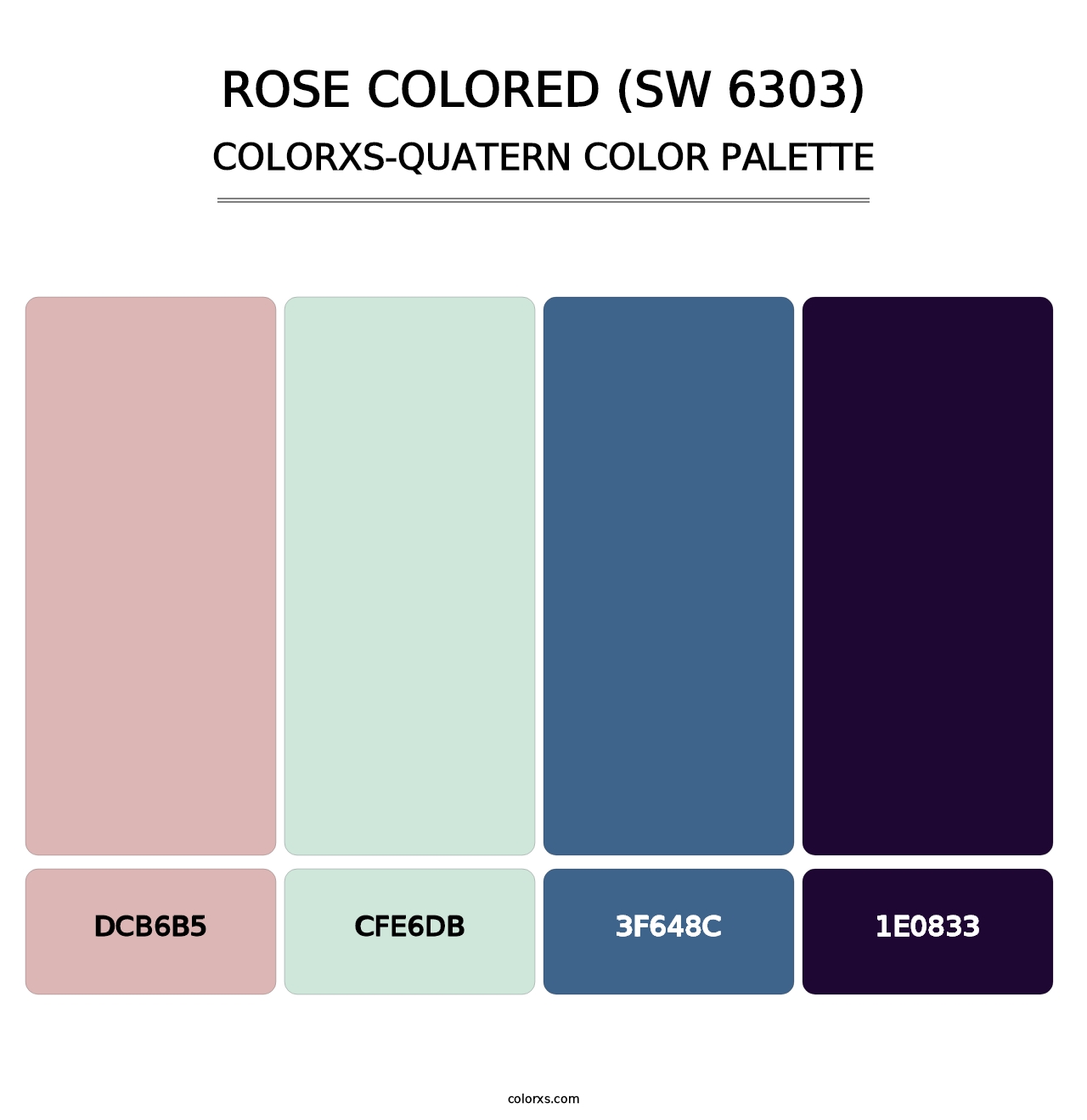 Rose Colored (SW 6303) - Colorxs Quatern Palette