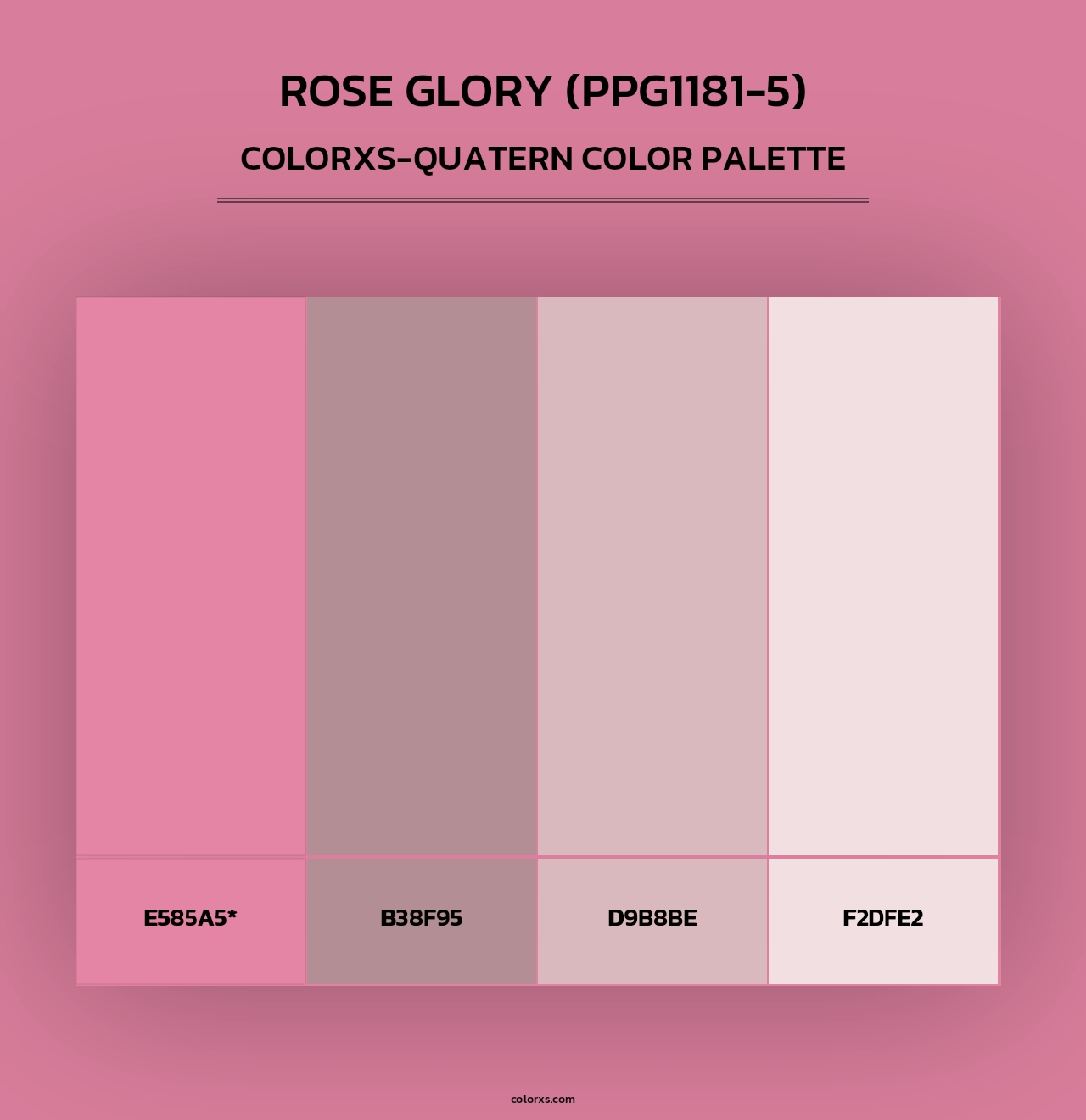 Rose Glory (PPG1181-5) - Colorxs Quad Palette