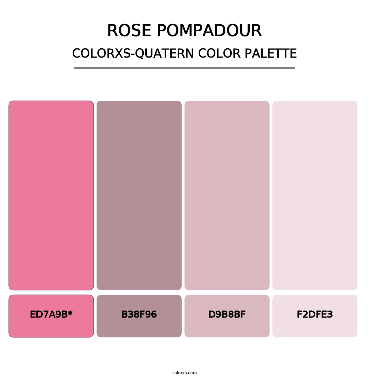 Rose Pompadour - Colorxs Quatern Palette