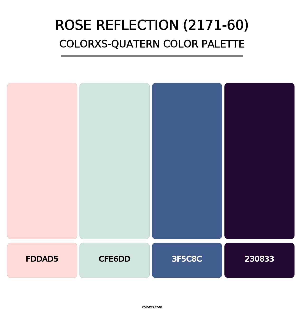 Rose Reflection (2171-60) - Colorxs Quatern Palette