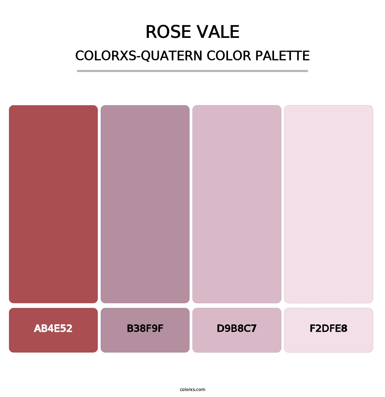 Rose Vale - Colorxs Quatern Palette