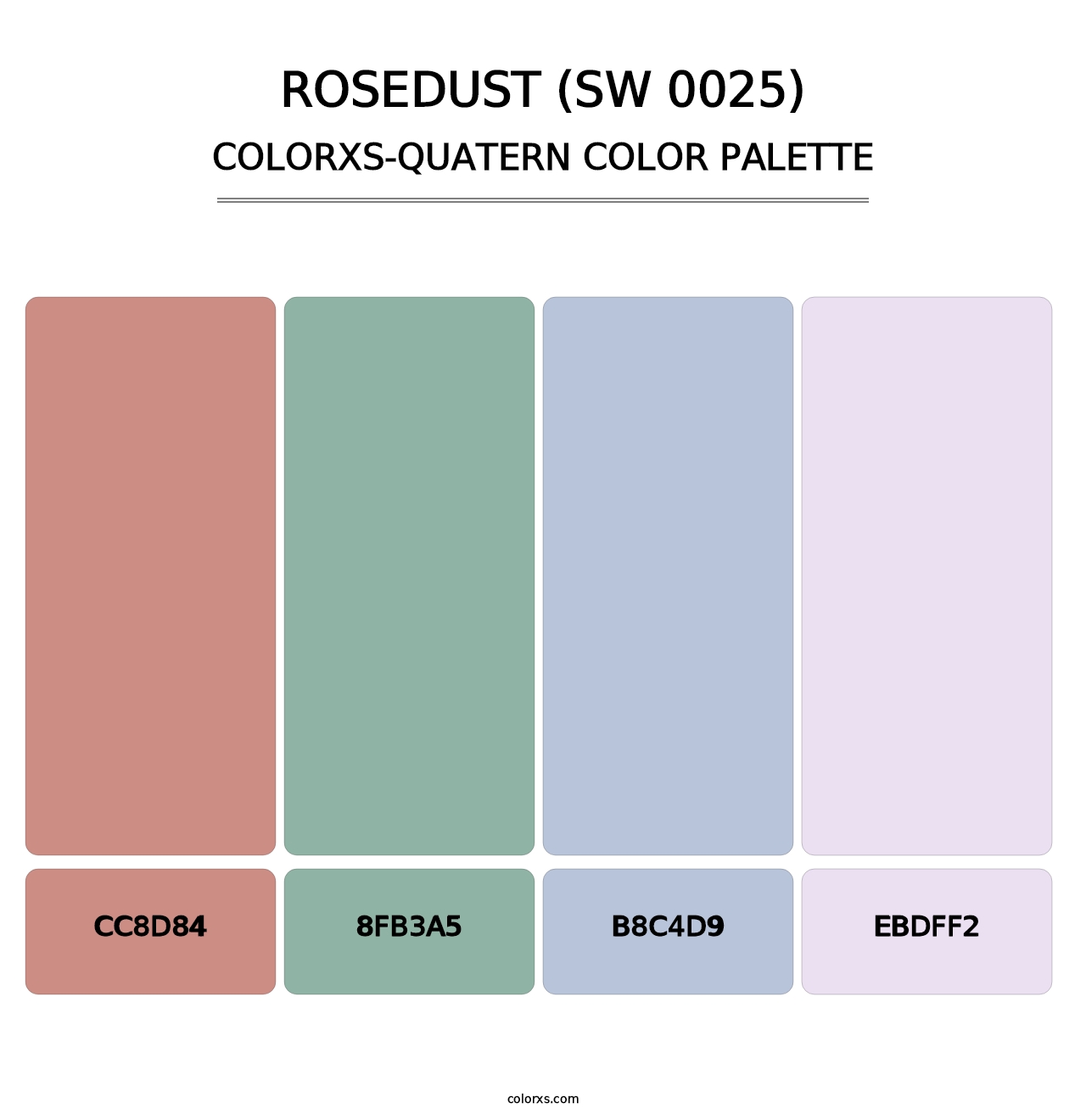 Rosedust (SW 0025) - Colorxs Quatern Palette