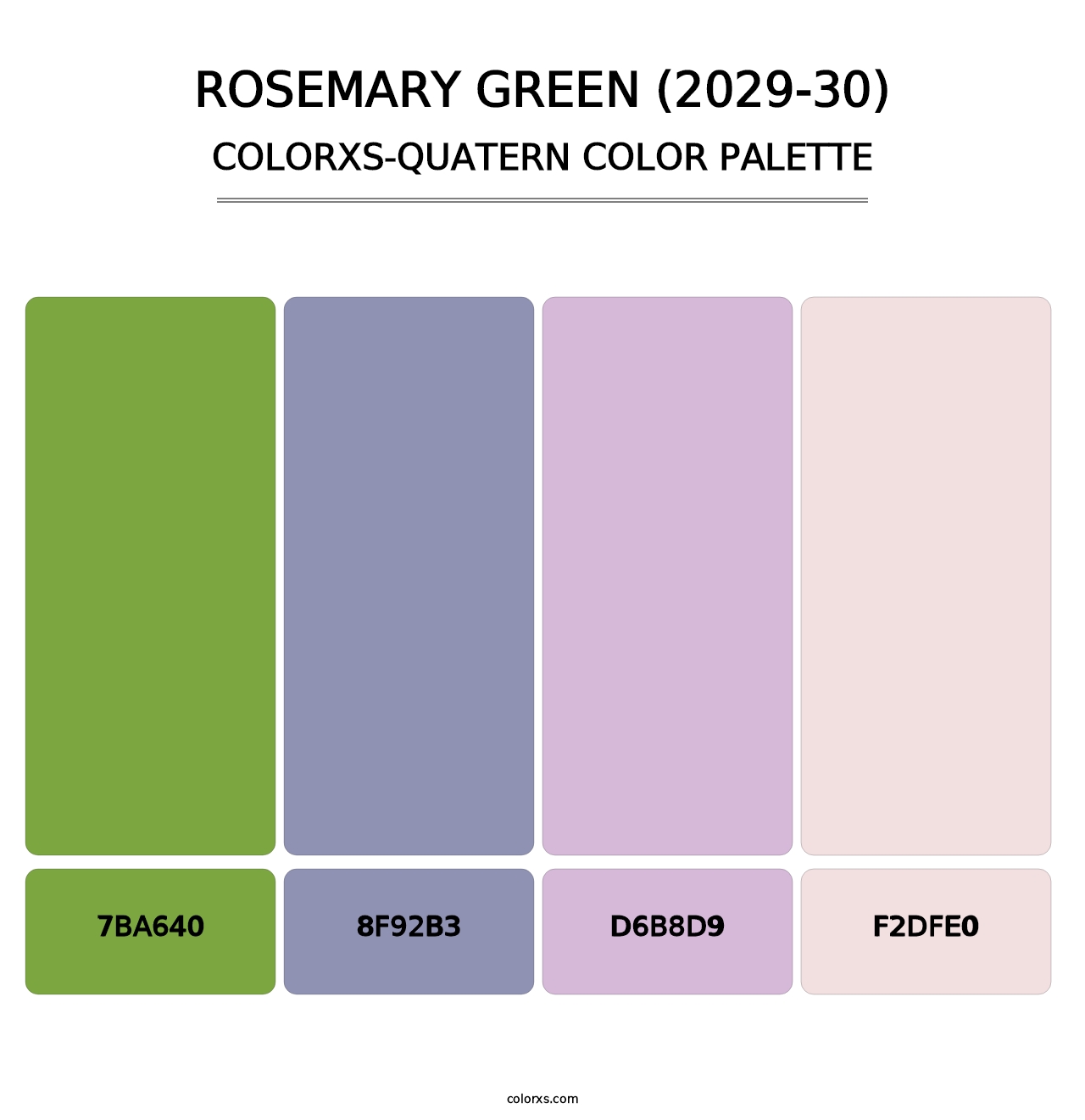 Rosemary Green (2029-30) - Colorxs Quatern Palette