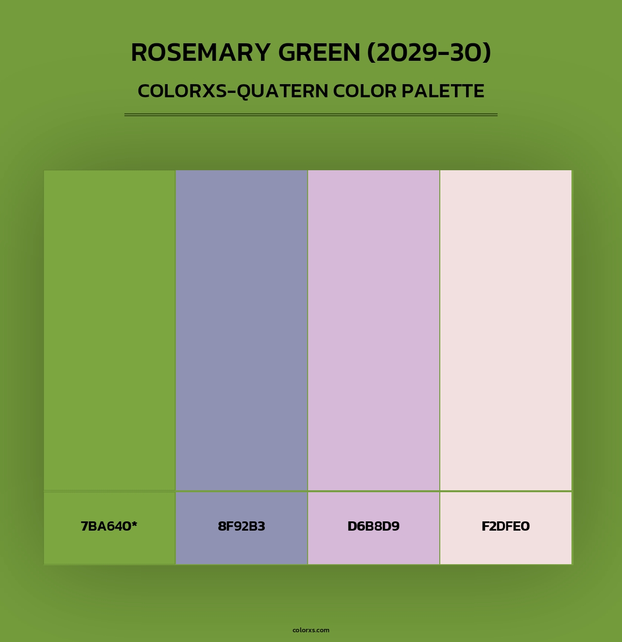 Rosemary Green (2029-30) - Colorxs Quad Palette