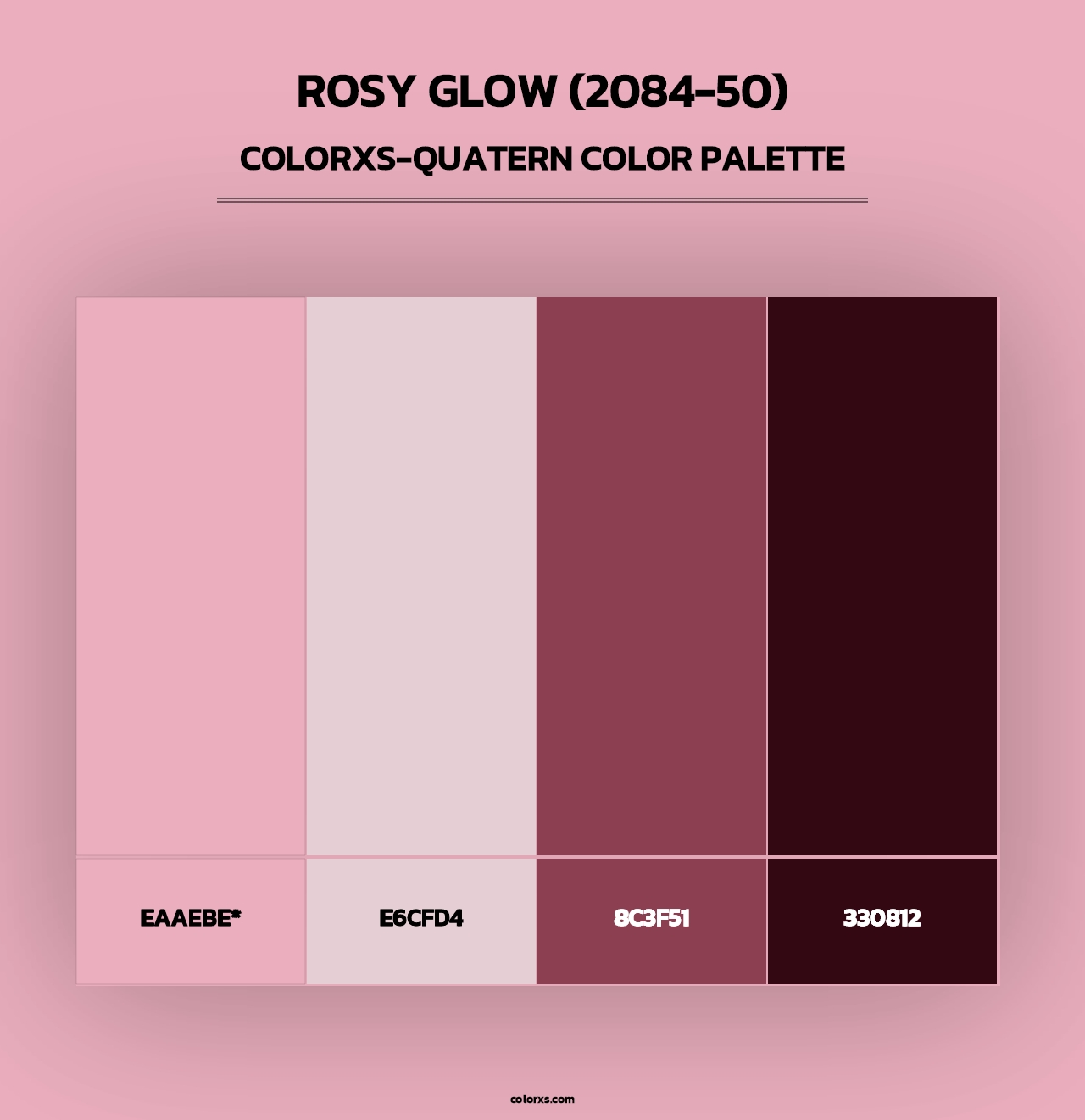 Rosy Glow (2084-50) - Colorxs Quad Palette