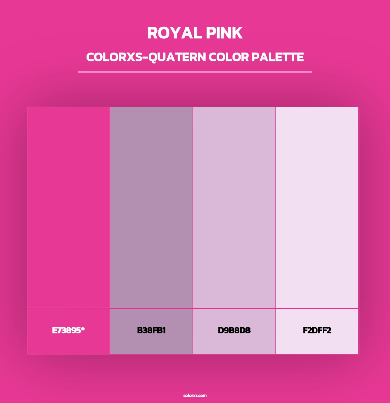 Royal Pink - Colorxs Quad Palette