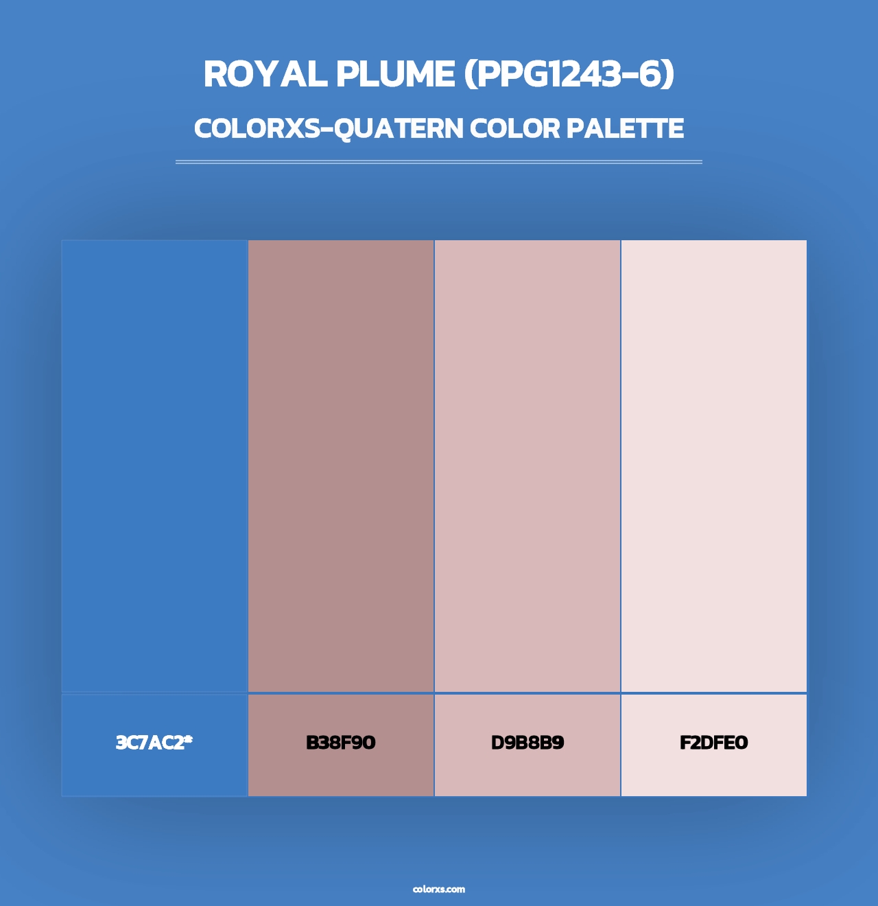 Royal Plume (PPG1243-6) - Colorxs Quad Palette