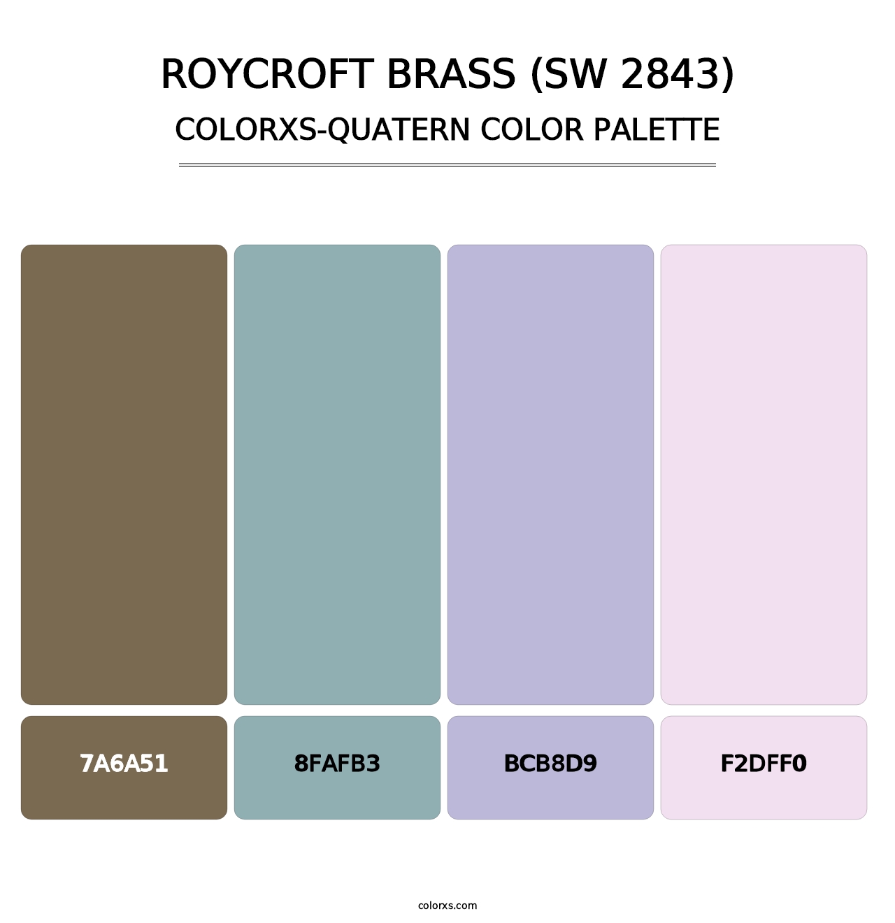 Roycroft Brass (SW 2843) - Colorxs Quatern Palette