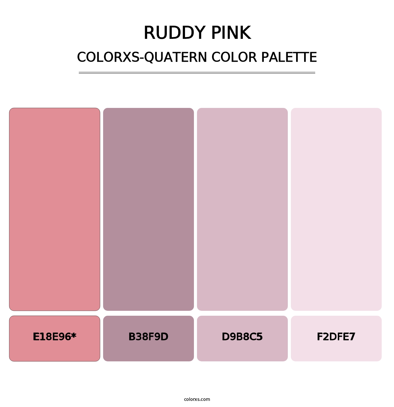 Ruddy Pink - Colorxs Quatern Palette