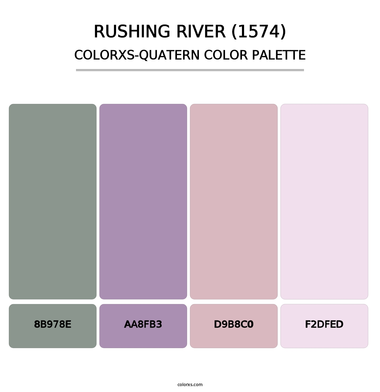 Rushing River (1574) - Colorxs Quatern Palette