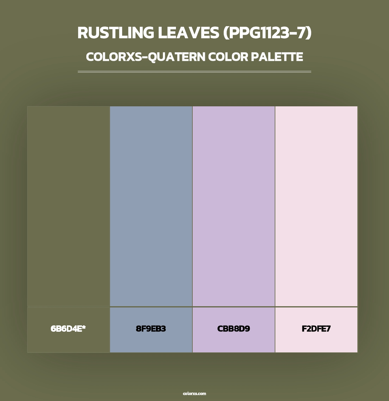 Rustling Leaves (PPG1123-7) - Colorxs Quad Palette
