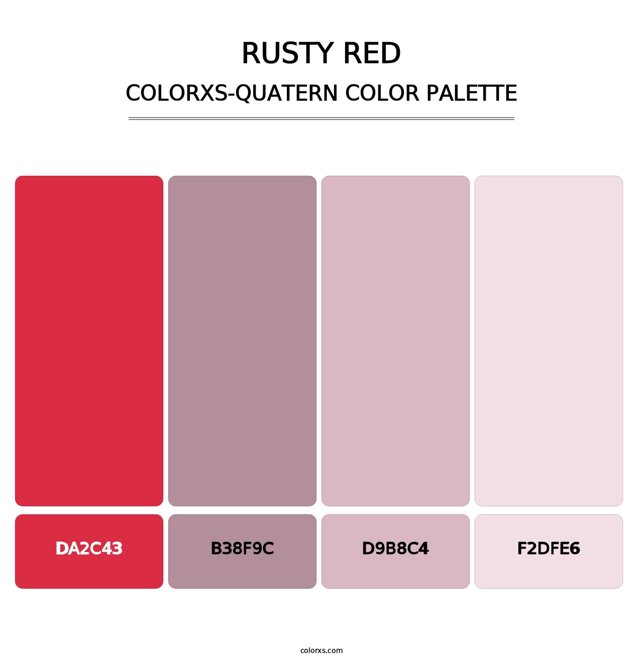 Rusty Red - Colorxs Quatern Palette