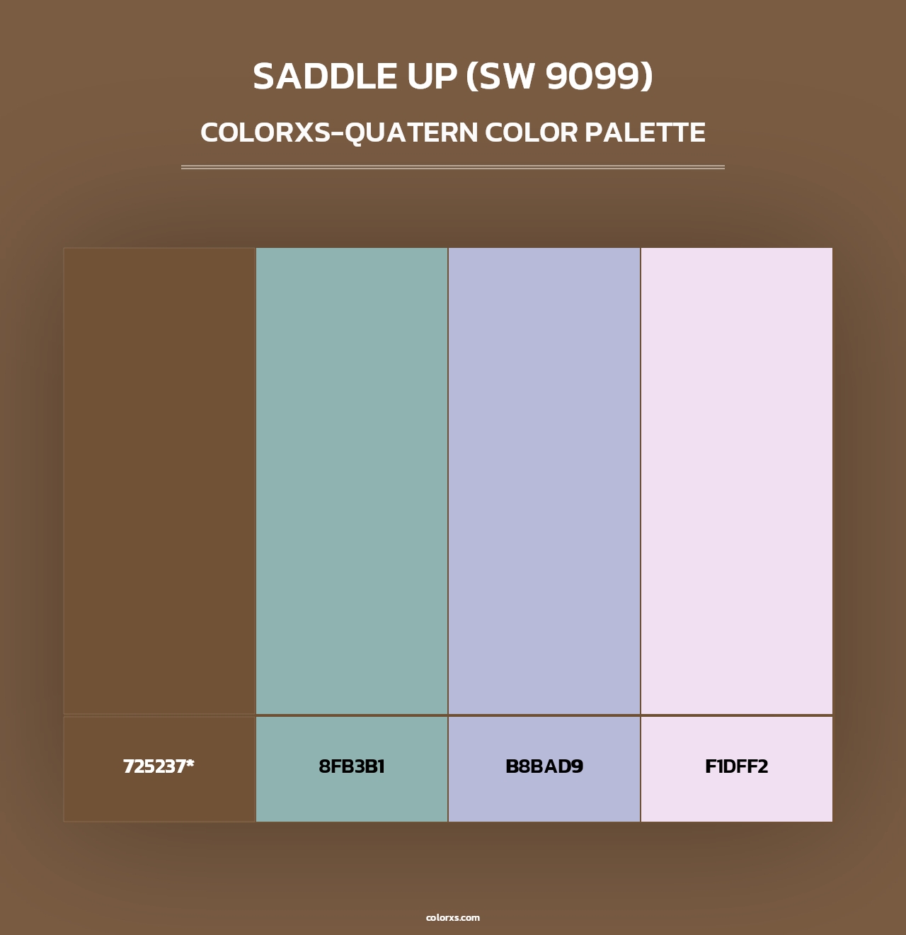 Saddle Up (SW 9099) - Colorxs Quad Palette