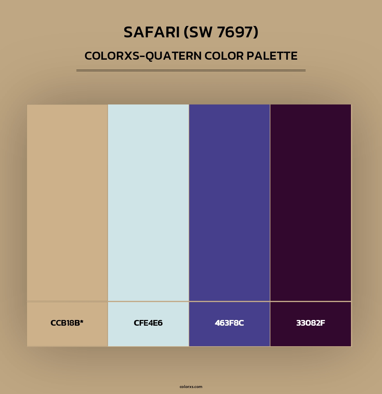 Safari (SW 7697) - Colorxs Quad Palette